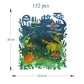 Irregular Wooden Puzzle Adult High Difficulty Creative Gift, Harmonious Island