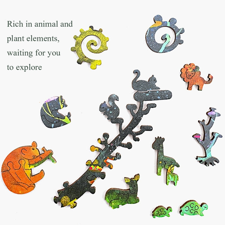 Irregular Wooden Puzzle Adult High Difficulty Creative Gift, Harmonious Island