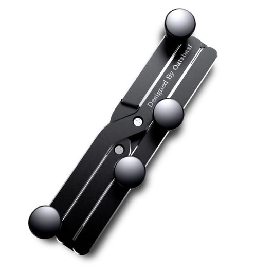 Oatsbasf 02750 Gravity Car Mobile Phone Holder In-car Navigation Buckle Bracket Air Outlet Bracket, Black, Silver, Red