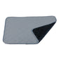 Reversible waterproof pet pad, light gray textured top with black waterproof backing