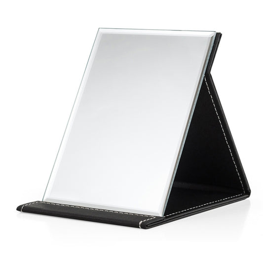 Folding Portable High-definition Makeup Mirror PU Leather Desktop Vanity Mirror,Size: Medium (Pink), Extra Large (Black), Extra Large (White), Extra Large (Red), Extra Large (Pink), Large (Black), Large (White), Large (Red), Large (Pink), Medium (Black...