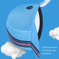 Breathable riding sun hat side close-up in light blue mesh with stripe accent