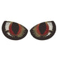 1pc Car Reflective Car Sticker Rearview Mirror Eye Funny Sticker 3D Scratch Blocking Body Sticker Decorative Sticker