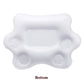 White inflatable cloud base with four cup holder positions (underside view)
