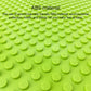 Light green square building block base plate with round stud texture