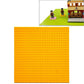 DIY building block bottom plate, orange 32x32 stud square