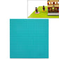 DIY building block bottom plate, light blue 32x32 stud square