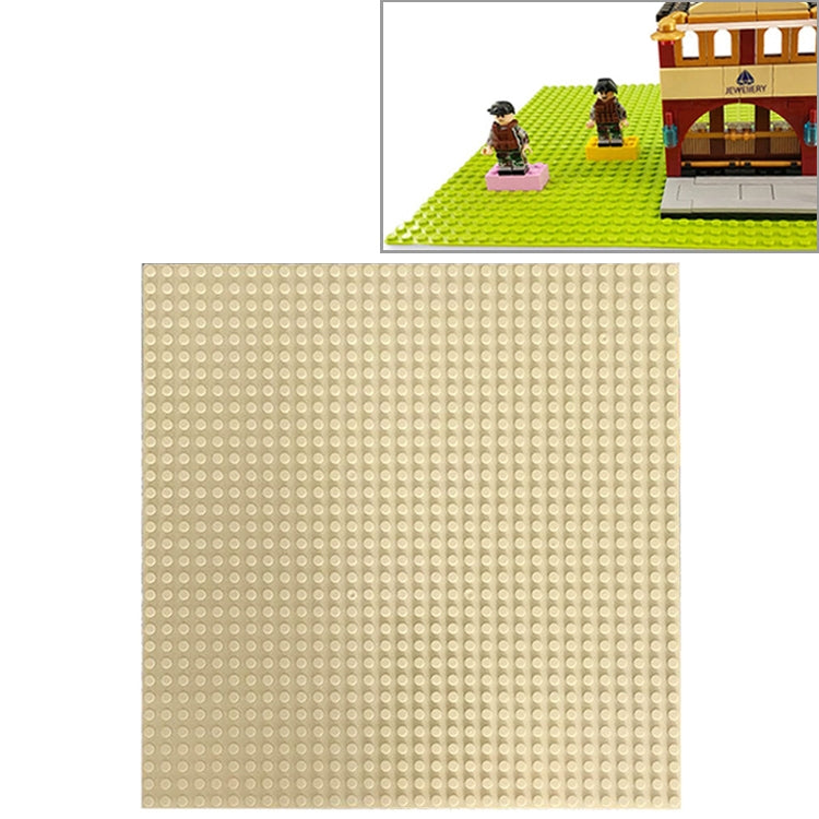 DIY building block bottom plate, cream 32x32 stud square