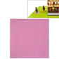 DIY building block bottom plate, pink 32x32 stud square