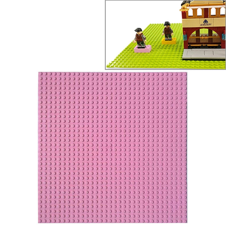 DIY building block bottom plate, pink 32x32 stud square