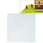 DIY building block bottom plate, white 32x32 stud square