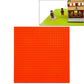DIY building block bottom plate, orange 32x32 stud square