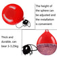 Red water-filled hanging punching bag with adjustable strap and clear water chamber