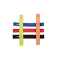 Neoprene non-slip fishing rod straps in mixed colors: blue, red, black, green, orange