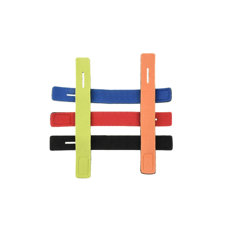 Neoprene non-slip fishing rod straps in mixed colors: blue, red, black, green, orange