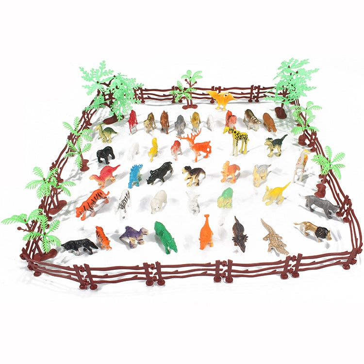 68 in 1 Simulation Mini Zoo Toy Set Solid Dinosaur Models Toy, 68 in 1 Dinosaur Models Toy