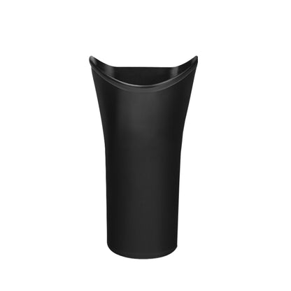 Black car umbrella storage bucket with open top for holding umbrellas and small items
