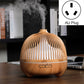 Light wood bird-cage ultrasonic aromatherapy humidifier with mist, AU plug