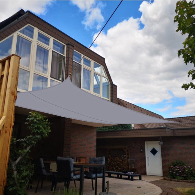 Waterproof anti-UV sunshade sail canopy stretched over patio