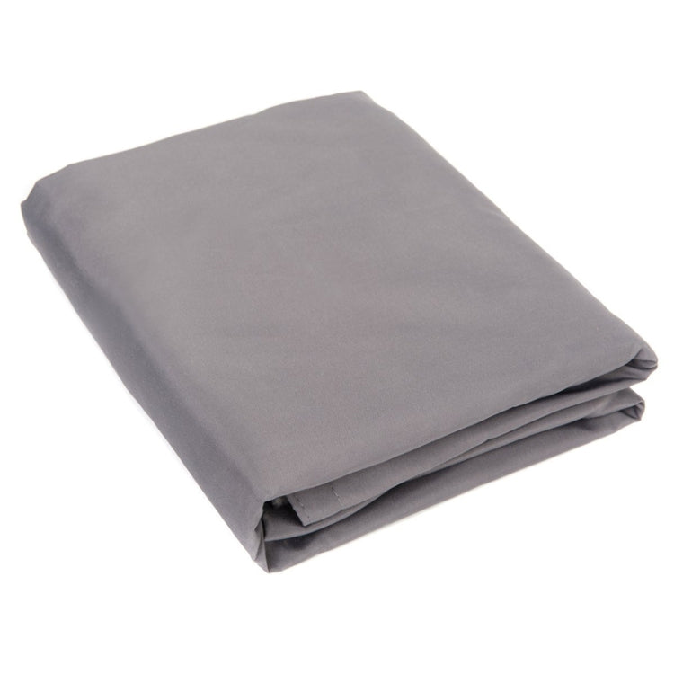 Folded waterproof sunshade sail canopy in gray fabric