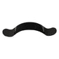 Adjustable biceps training board with arched black pad and adjustable strap ends