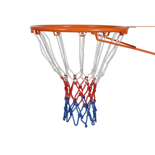 Outdoor Round Rope Basketball Net, Colour: 5.0mm Long Heavy Polyester(Red White Blue), 5.0mm Long Heavy Polyester(Red White Blue), 5.0mm Heavy Polyester(White Red Blue), 5.0mm Heavy Polyester(White Red), 5.0mm Heavy Polyester(White)                    ...