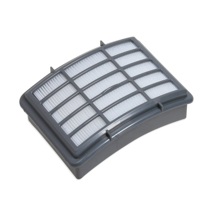 Vacuum cleaner filter frame with grid top and pleated filter media