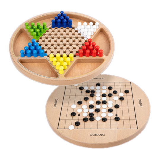 Children Wooden Multifunctional Parent-Child Interactive Puzzle Board Toy, Set Specification:, 2 In 1 Hocker + Flying Chess, 2 In 1 Hockey + Five Sorrows, 4 In 1 Chess, 6 In 1 Chess, 8 In 1 Chess