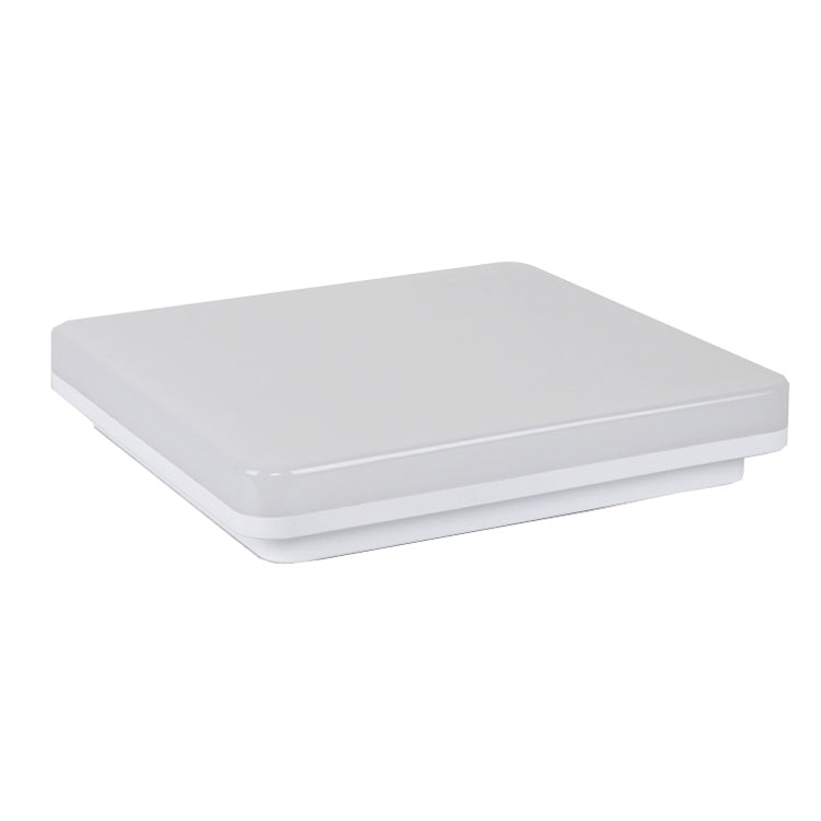 Square LED ceiling lamp with frosted cover, white, flush-mount