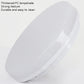 Thick frosted PC lamp cover for LED ceiling fixture, white, close-up