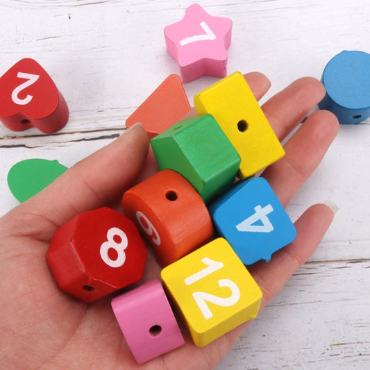 3 PCS Number Clock Children Building Block Toy Early Education Puzzle Shape Matching Puzzle, Penguin