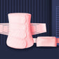 Postpartum abdomen belt corset in pink, elastic abdominal support with matching band