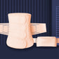 Postpartum abdomen belt corset in beige, elastic abdominal support with matching band