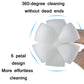 6-petal white sponge brush head for effortless 360-degree cup cleaning