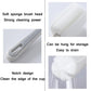 Soft sponge cup brush with long handle, notch for cleaning cup edges