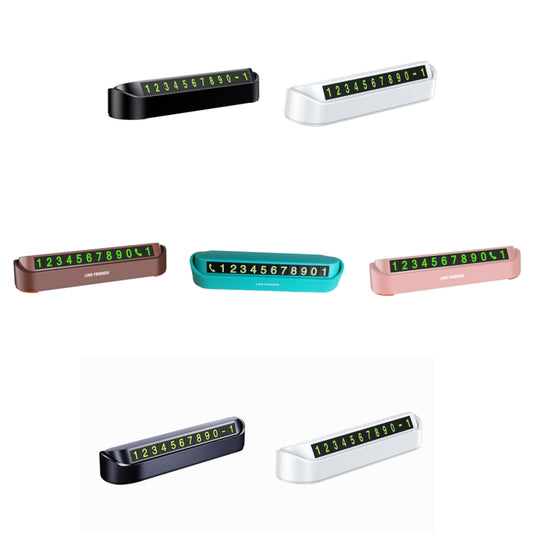 Hidden Parking Number Card Nightlight Number Button Parking Number Card, Style:, Neutral (Black), Neutral (White), 5 Sets of Numbers (Brown), 5 Sets of Numbers (Green), 5 Sets of Numbers (Pink), Double-number (Black), Double-number (White)