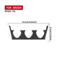 Air conditioning control panel sticker, black carbon fiber with size outline 24.5x8.5cm