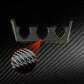 Air conditioning control panel sticker, black carbon fiber with highlighted edges and texture