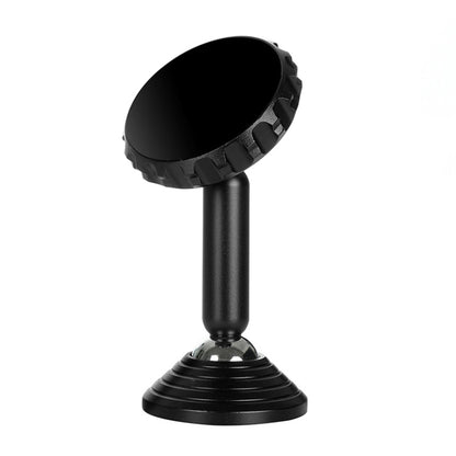 Black magnetic phone car mount with double-ball ball-joint base and cradle