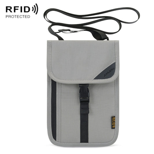 1062 Travel Passport Bag RFID Multi-Function Document Holder Hanging Neck Ticket Protective Case, 1062 Light Grey, 1062 Gray, 1062 Rose Red, 1062 Blue, 1062 Purple, 1062 Black