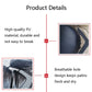 Black glove panel detail with stitched padding and ventilated design