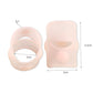 Light pink soft toe cap with cutout; includes 2 cm width and 3.2 cm length