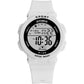 SYNOKE digital sport watch with white silicone strap and water-resistant LCD display
