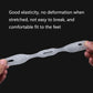 White stretchy hallux valgus correction belt held with soft toe-separator section