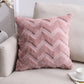 Double-Sided Plush Pillow Home Sofa Cushion Pillowcase, 45x45cm Without Core, 45x45cm Pillowcase + Core