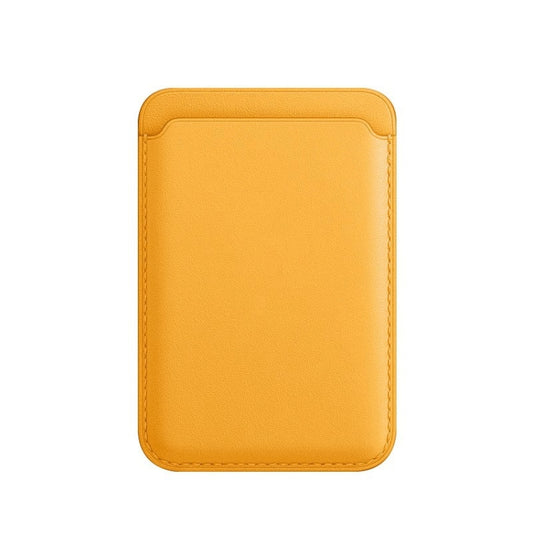 MagSafe Magnetic Leather Card Case Holster For iPhone, Saddle Brown, Indigo Sea BLue, California Poppy, Black, Dark Night Green, Red, Pink