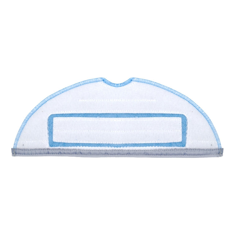 Washable cleaning cloth, white back with blue-bordered rectangular cleaning panel