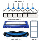 Robot vacuum accessory set with 6 side brushes, roller brush, filter elements, and frame