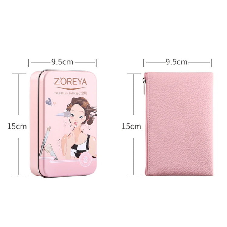 Pink and black makeup brush set pouches and compact brush cases
