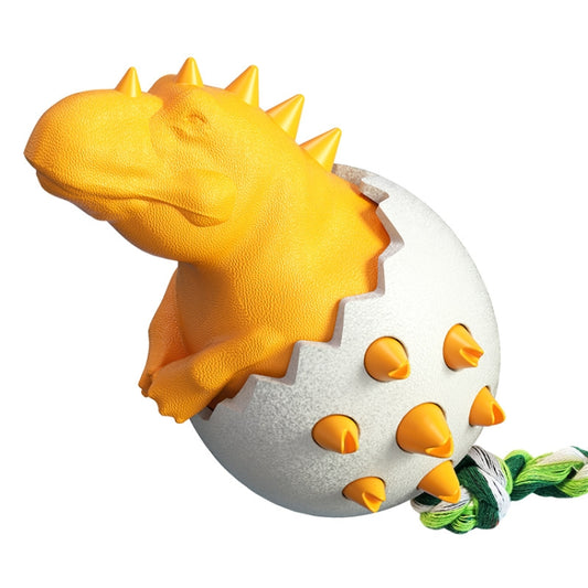 Dinosaur Egg Dog Molar Stick Resistant To Biting Dog Toothbrush Pet Supplies, Brown, Lake Blue, Orange, Green, Yellow
